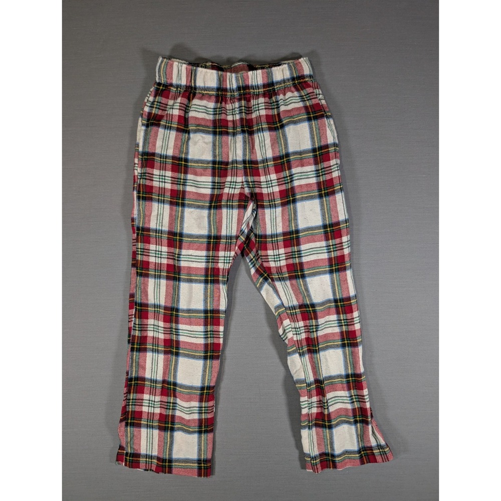 Old Navy Kids Unisex Red Plaid Pajama Pants Size S 6-7 Flannel Sleepwear